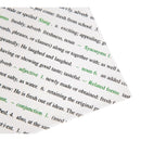 Fettdichte Papierbögen mit Aufdruck „Frisch und lecker“, 255 x 203 mm (500 Stück)