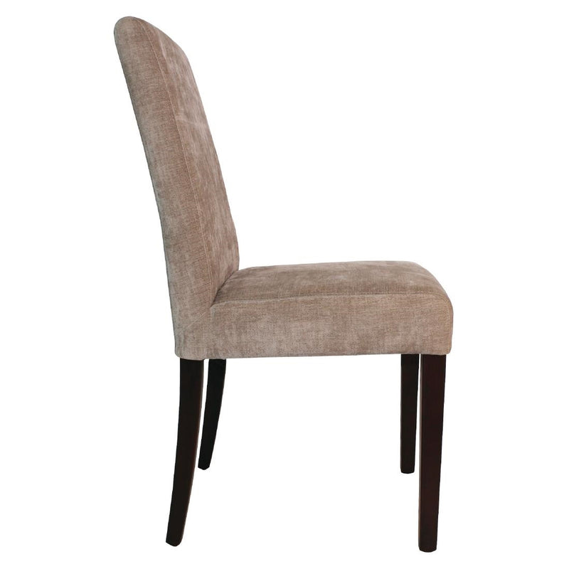 Bolero Dining Chairs Beige (Pack of 2)