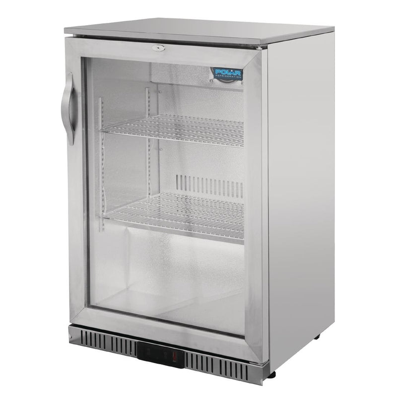 Polar G-Series Back Bar Cooler with Hinged Door Stainless Steel 138Ltr