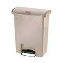 Rubbermaid Slim Jim Step on Vorderpedal Beige 30Ltr