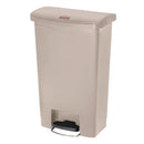 Rubbermaid Slim Jim Step on Vorderpedal Beige 50Ltr