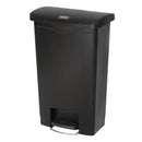 Rubbermaid Slim Jim Treteimer mit Trittbrett vorne, Schwarz, 50 l