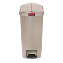 Rubbermaid Slim Jim End Treteimer, Beige, 50 l