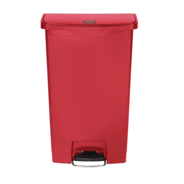Rubbermaid Step-On Pedal Bin Red 68Ltr