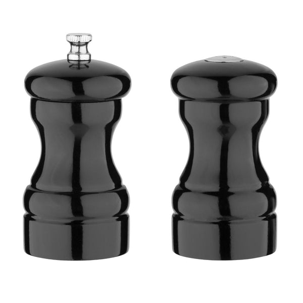 Olympia Salt and Pepper Set Black