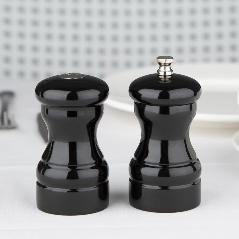 Olympia Salt and Pepper Set Black