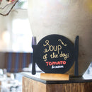 Securit Mini Plate Shaped Blackboards (Pack of 3)