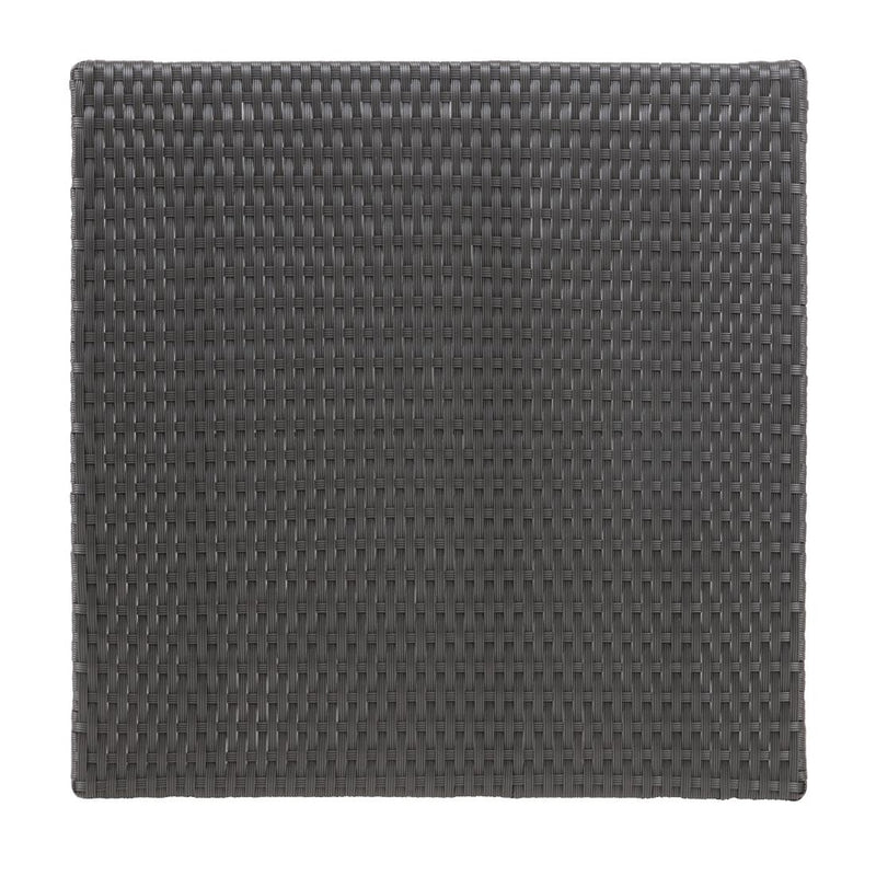 Bolero Square PE Wicker Klapptisch Schwarz 600 mm