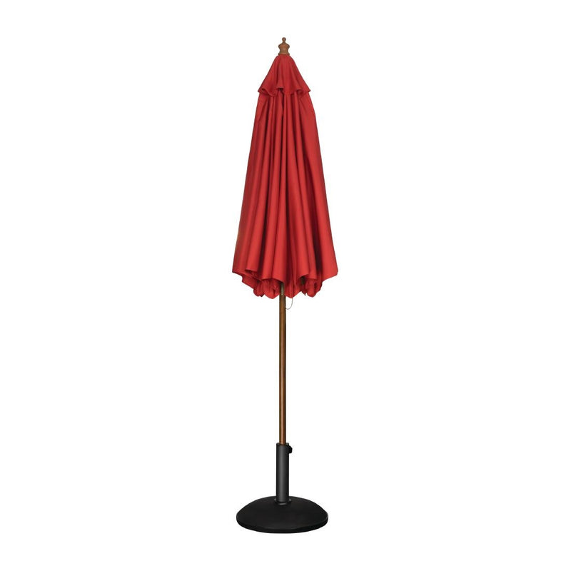 Bolero Round Parasol 2.5m Diameter Red