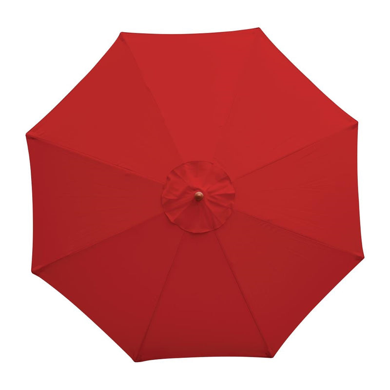 Bolero Round Parasol 2.5m Diameter Red