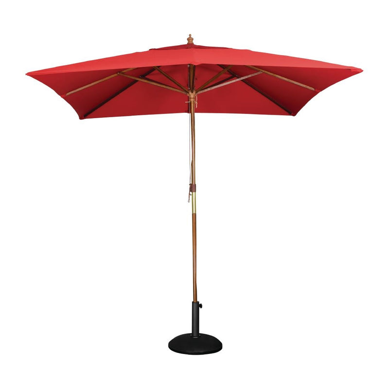 Bolero Square Parasol 2.5m Diameter Red