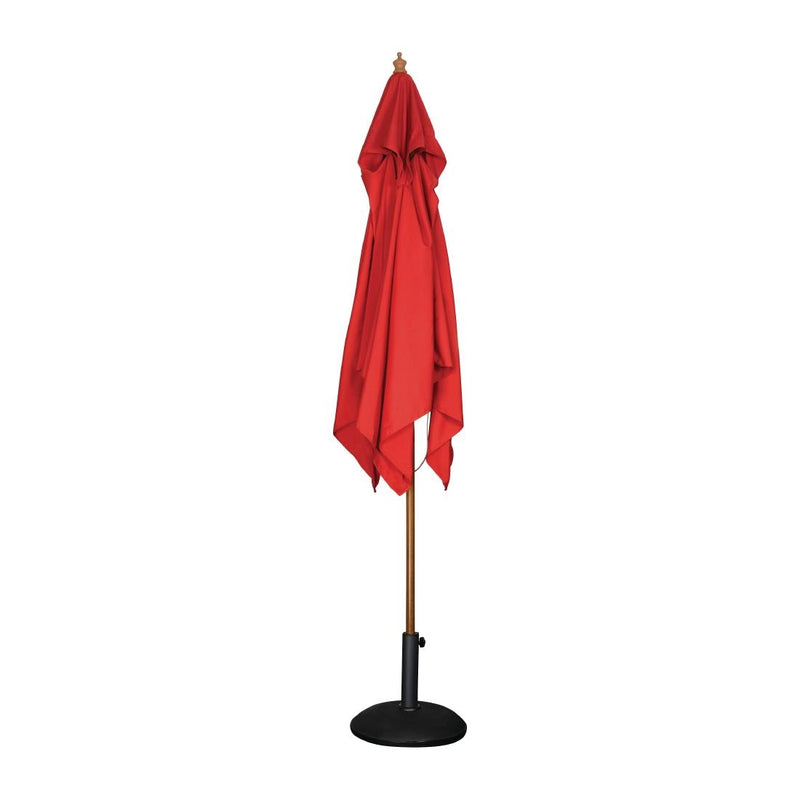 Bolero Square Parasol 2.5m Diameter Red