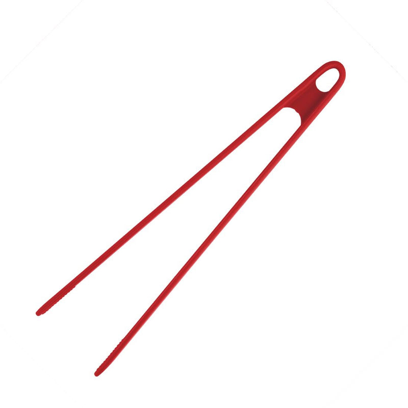 Vogue Silicone Tweezer Tongs Red 11"