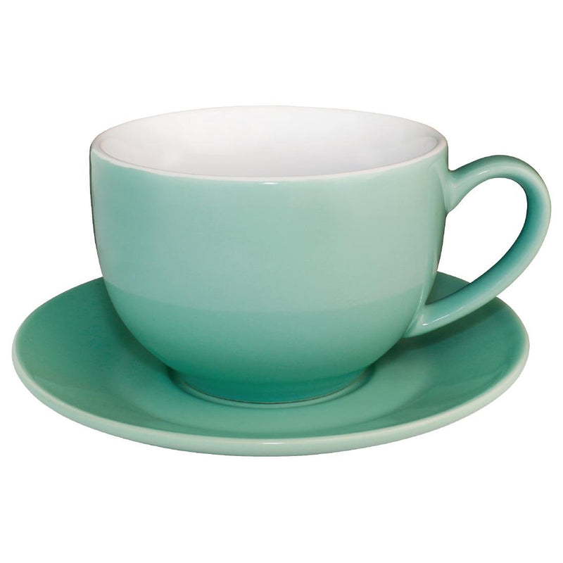 Olympia Cafe Espresso Saucer Aqua (Fits GL460) - 158mm 6 1/4" (Box 12)