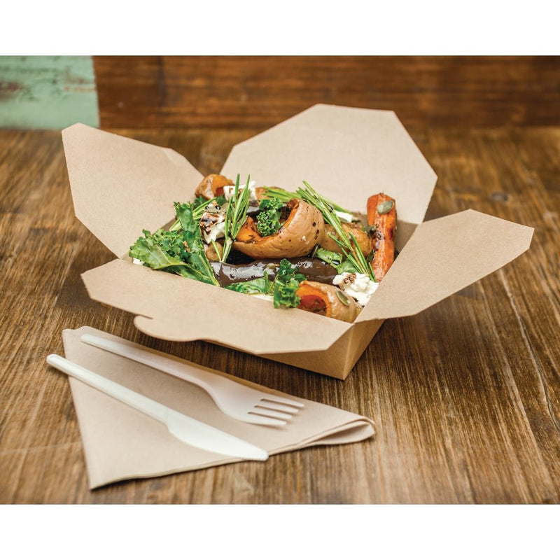 Vegware Compostable Paperboard Food Boxes No.5 1050ml / 37oz (Pack of 150)