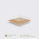 Vegware Kompostierbare Lebensmittelboxen aus Pappe Nr. 5, 1050 ml (150 Stück)