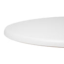 Bolero, vorgebohrte runde Tischplatte, Weiß, 800 mm
