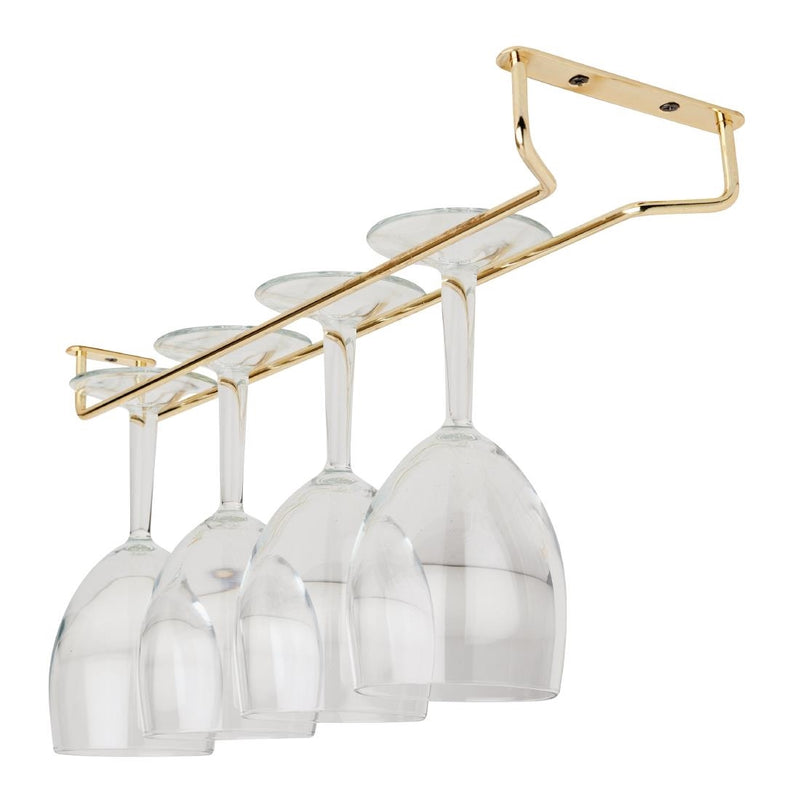 Beaumont Brass Wine Glass Rack 410mm