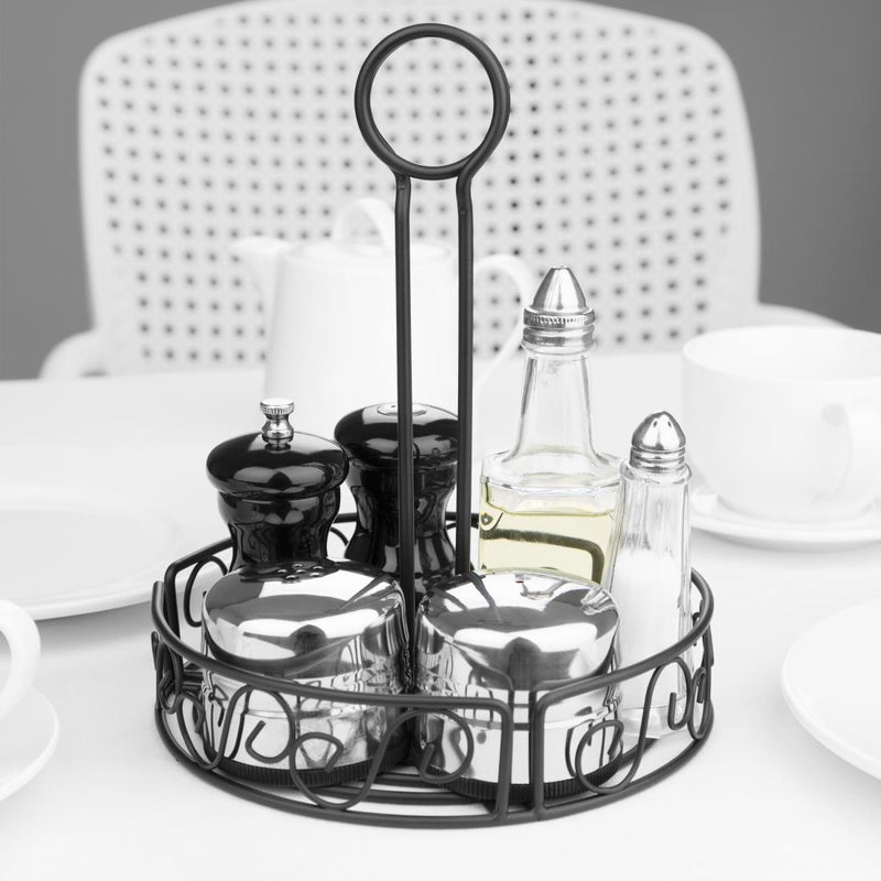 Olympia Wire Condiment Holder Black