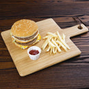 Olympia-Holzbrett mit Eichenholzgriff, klein, 230 mm