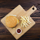 Olympia-Holzbrett mit Eichenholzgriff, klein, 230 mm