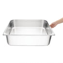Vogue Stainless Steel 2/1 Gastronorm Tray 200mm