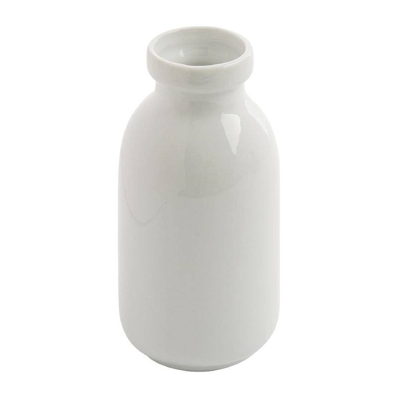 Olympia Whiteware White Mini Milk Bottle 145ml (Pack of 12)