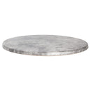 Werzalit Pre-Drilled Round Table Top Concrete 600mm