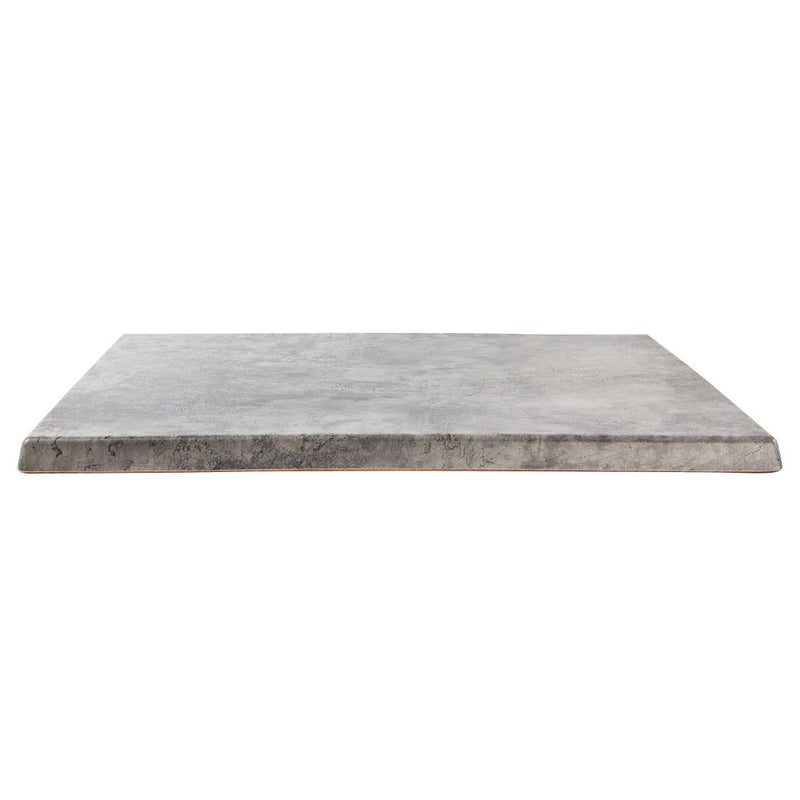 Werzalit Pre-drilled Square Table Top Concrete 700mm