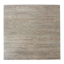 Werzalit, vorgebohrte quadratische Tischplatte, gekalkte Eiche, 800 mm