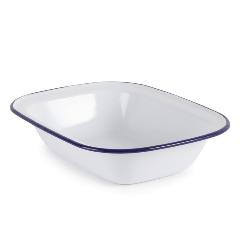 Olympia Enamel Dishes Rectangular 280 x 190mm (Pack of 6)