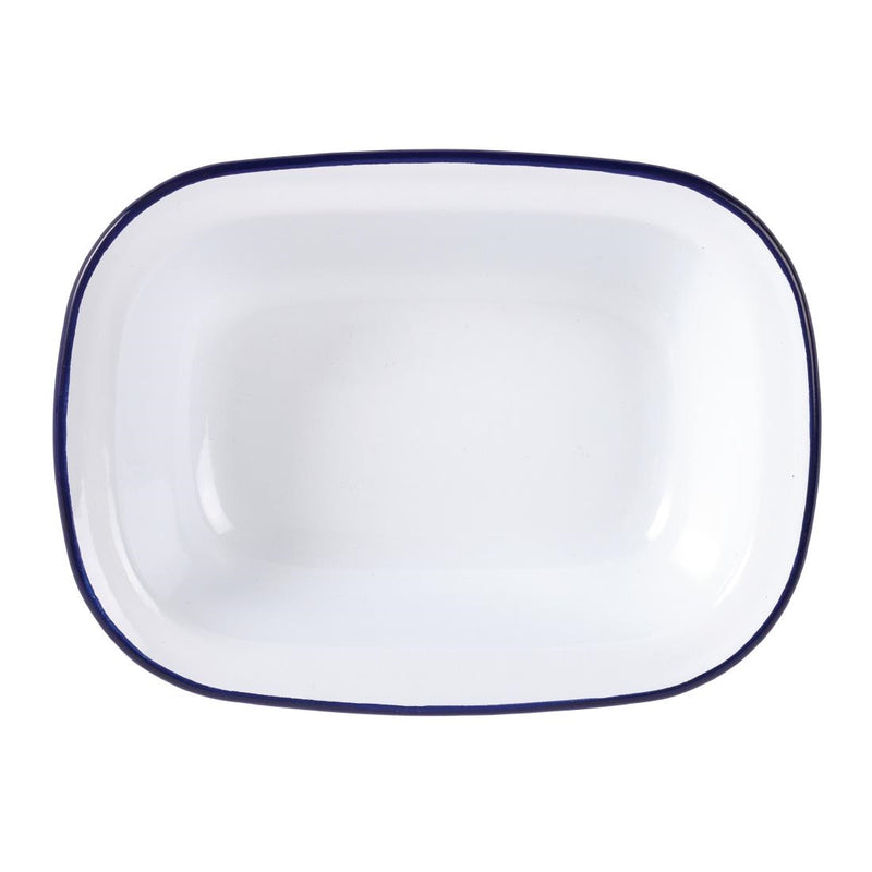 Olympia Enamel Dishes Rectangular 280 x 190mm (Pack of 6)