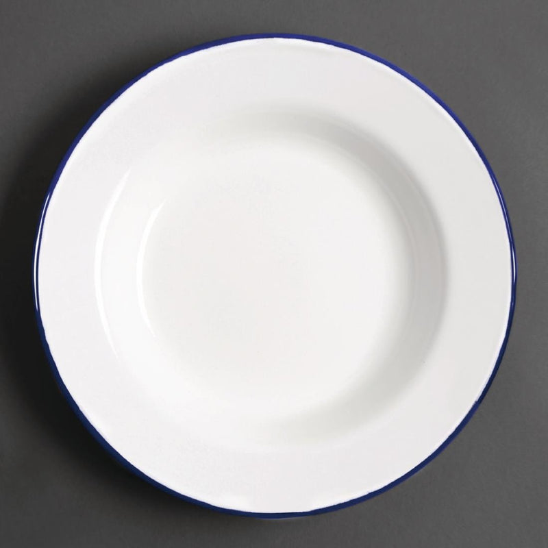 Olympia Enamel Soup Plates 245mm (Pack of 6)