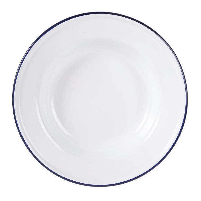 Olympia Enamel Soup Plates 245mm (Pack of 6)