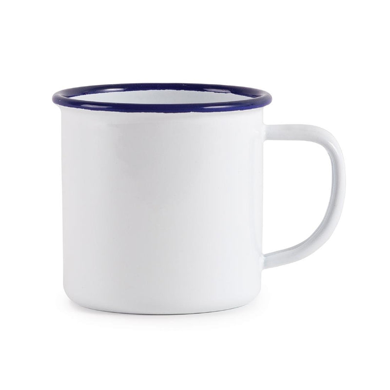 Olympia Enamel Mugs 350ml (Pack of 6)