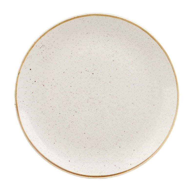 Churchill Stonecast Round Coupe Plate Barley White 286mm (Pack of 12)