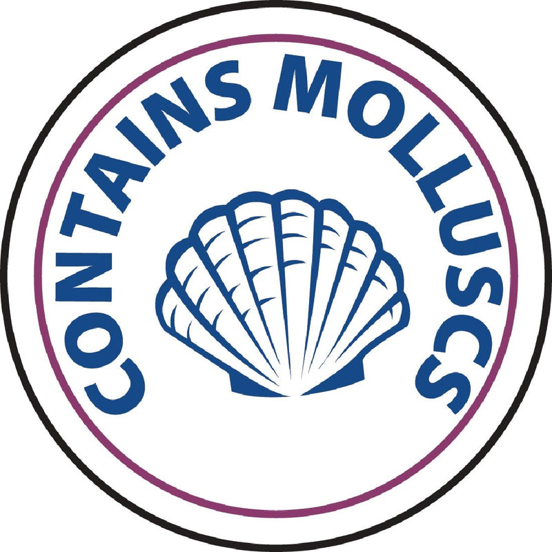 Vogue Food Allergen Label Mollusken (1000 Stück)