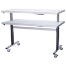 Parry Stainless Steel Adjustable Height Table Wide Electric Mobile 1500mm