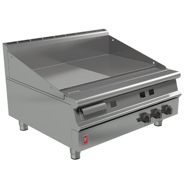 Falcon Dominator Plus 900 mm breite halbgerippte LPG-Grillplatte G3941R