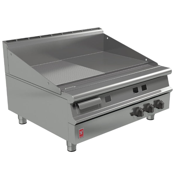Falcon Dominator Plus 900mm Wide Half Ribbed Natural Gas Griddle G3941R