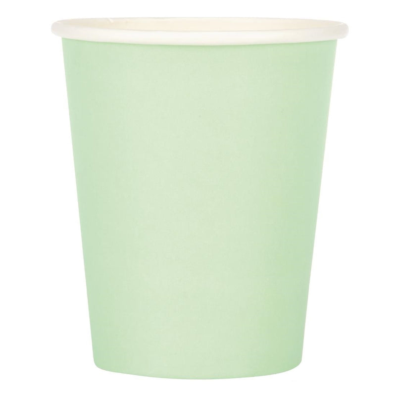 Fiesta Recyclable Coffee Cups Single Wall Turquoise 225ml / 8oz (Pack of 50)