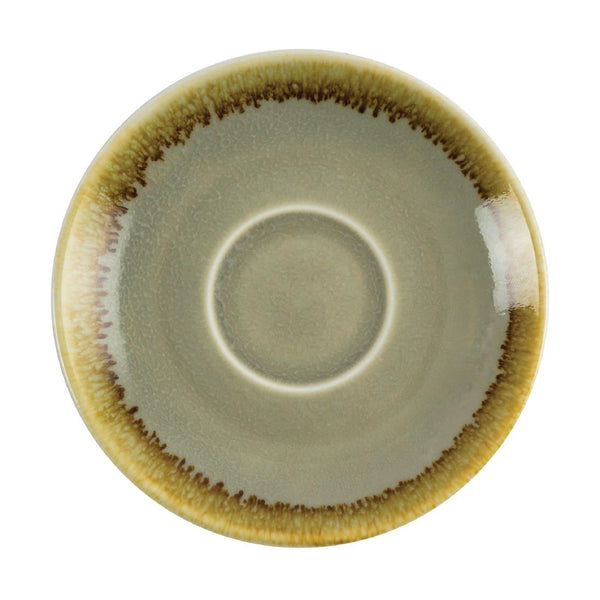 Olympia Kiln Espresso Saucer Moss (Pack of 6)