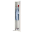 Elite Single Door Electronic Combination Locker with Sloping Top White