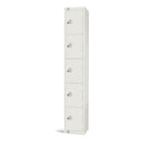 Elite Five Door Electronic Combination Locker White