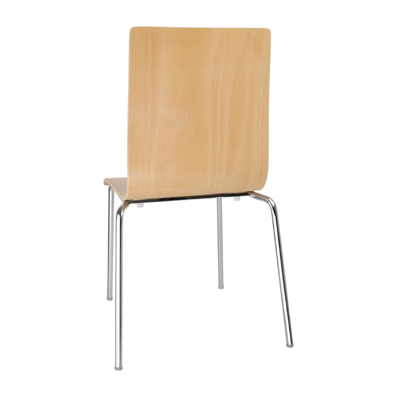 GR342 - Bolero Square Back Sidechair (Natural Finish) (Pack 4)