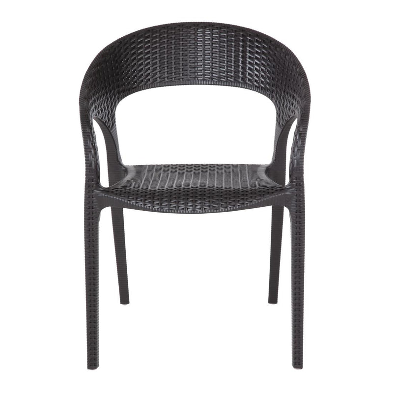 Bolero PP Rattan Wraparound-Sessel (4er-Pack)