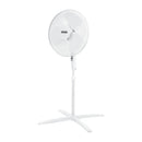 Status 16" Oscillating White Stand Fan