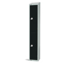 Elite Double Door Electronic Combination Locker with sloping top Black