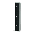 Elite Three Door Electronic Combination Locker Black