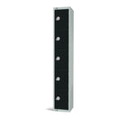 Elite Five Door Electronic Combination Locker Black